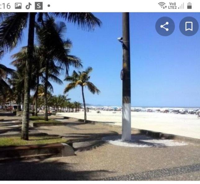 Apto Ocian centro Praia Grande Esterno foto