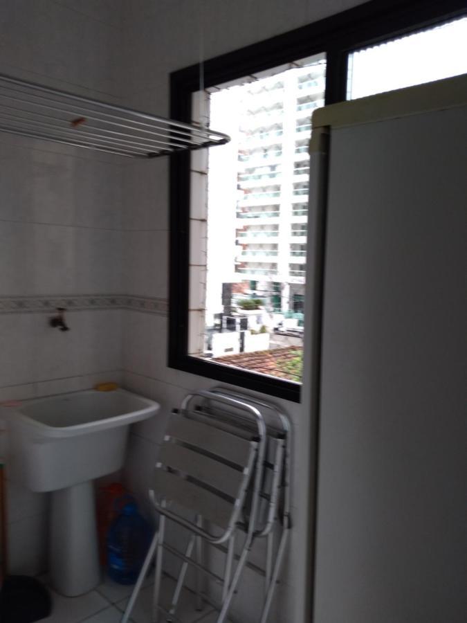 Apto Ocian centro Praia Grande Esterno foto